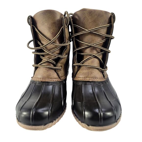 Maurices Women's Whitney Brown Round‎ Toe Lace-Up Ankle Strap Snow Boots Size 8 - Picture 2 of 7